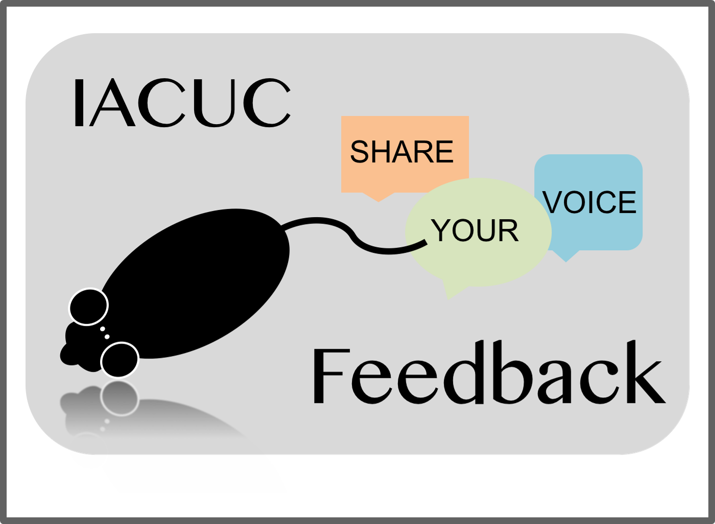 Institutional Animal Care and Use Committee Feedback box