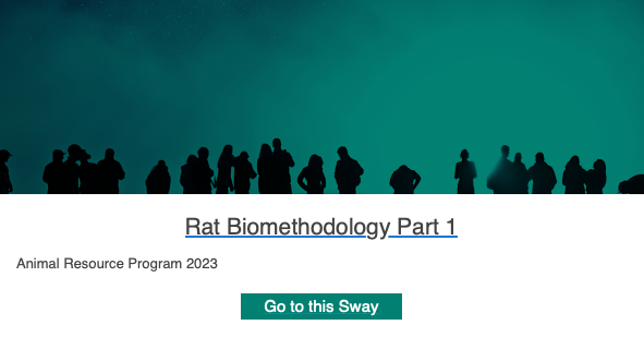 Rat Biomethodology Part 1