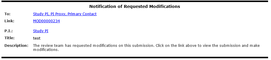modifications requested notification
